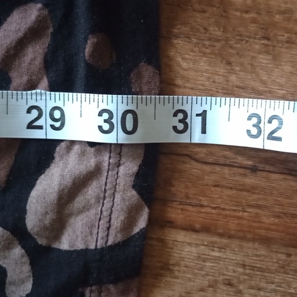 Free People Black and Gray Fringe Animal Print Women's Tunic/Swimsuit Cover - Picture 6 of 6